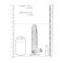 REALROCK - dildo realist din silicon transparent - 17 cm