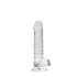 REALROCK - dildo realist din silicon transparent - 17 cm