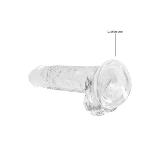REALROCK - dildo realist transparent - claritate apei (17cm)