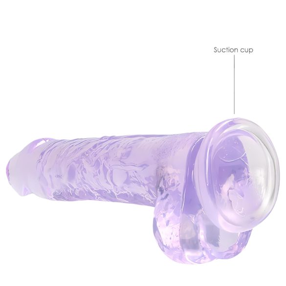 RealRock - dildo realist transparent - mov 19cm