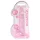 RealRock - dildo realist transparent - roz - 19cm