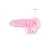 RealRock - dildo realist transparent - roz - 19cm