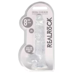 RealRock - dildo realist transparent - 19 cm