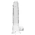 RealRock - dildo realist transparent - 19 cm