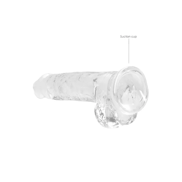 RealRock - dildo realist transparent - 19 cm