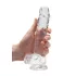 RealRock - dildo realist transparent - 19 cm
