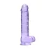 RealRock - dildo realist transparent - mov 22cm