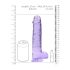 REALROCK - dildou realist transparent - mov (22cm)