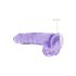REALROCK - dildou realist transparent - mov (22cm)