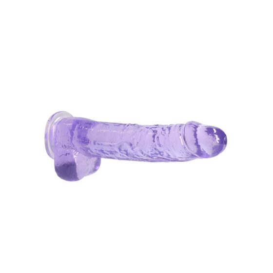 REALROCK - dildo transparent realist - violet (22cm)