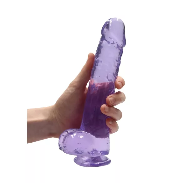 RealRock - dildo realist transparent - mov 22cm