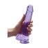 REALROCK - dildou realist transparent - mov (22cm)
