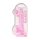 RealRock - dildo realist transparent - roz - 22cm
