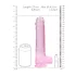 RealRock - dildo realist transparent - roz - 22cm
