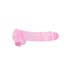 RealRock - dildo realist transparent - roz - 22cm