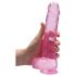 RealRock - dildo realist transparent - roz - 22cm