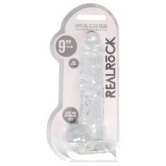 RealRock - dildo realist transparent - 22 cm