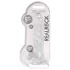 RealRock - dildo transparent realist (transparent, 22 cm)