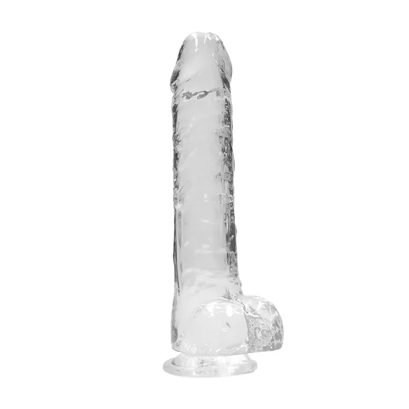 RealRock - dildo transparent realist (transparent, 22 cm)