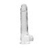 RealRock - dildo transparent realist (transparent, 22 cm)