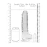 RealRock - dildo transparent realist (transparent, 22 cm)