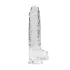 RealRock - dildo transparent realist (transparent, 22 cm)