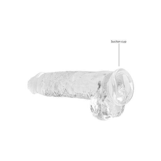REALROCK - dildo realist transparent - clar ca apa (22cm)