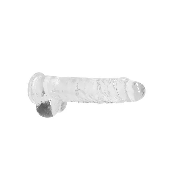 RealRock - dildo transparent realist (transparent, 22 cm)