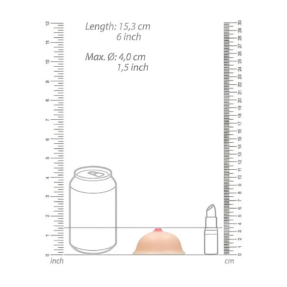 Titty - săpun erotic model sâni - natural (95g)