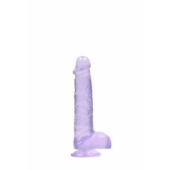REALROCK - dildo transparent realist - violet (15cm)