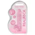 RealRock - dildo realist transparent - roz 15cm