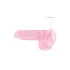 RealRock - dildo realist transparent - roz 15cm