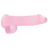 RealRock - dildo realist transparent - roz 15cm