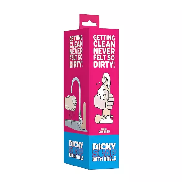 S-Line - Dicky Cum - săpun penis cu testicule - natural (250 g)