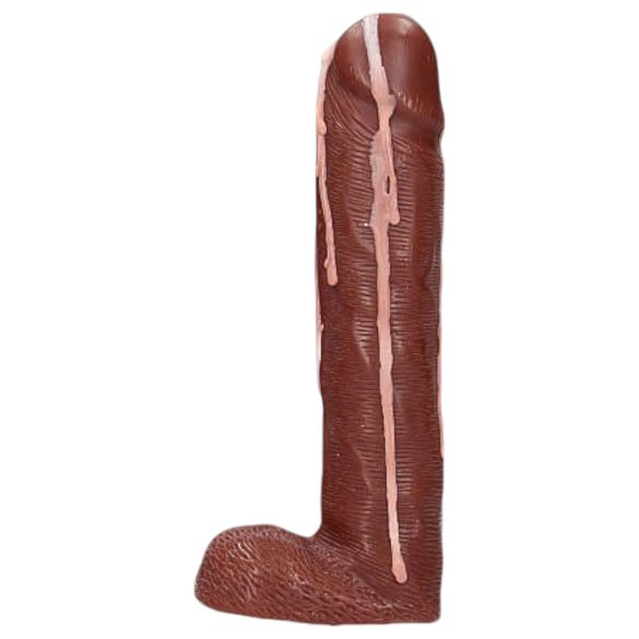 Dicky Cum - săpun în formă de penis cu testicule - maro (250g)