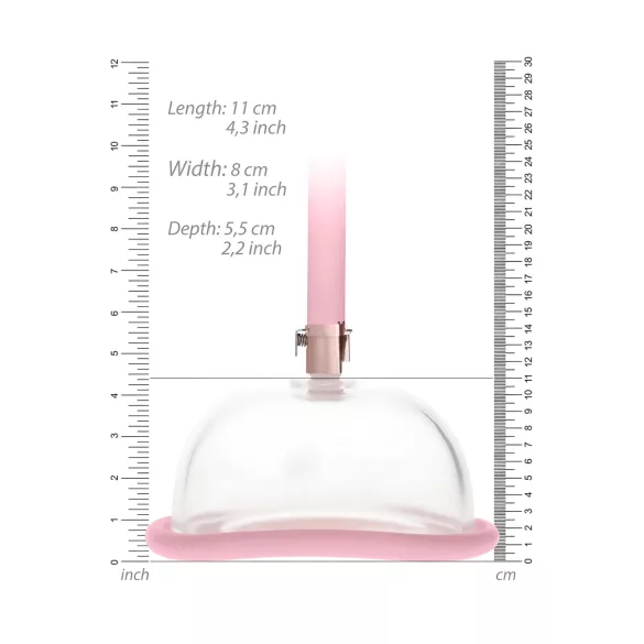Pumped - pompă manuală pentru vagin - silicon roz