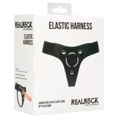 RealRock - chiloți elastici - pentru strap-on - negru