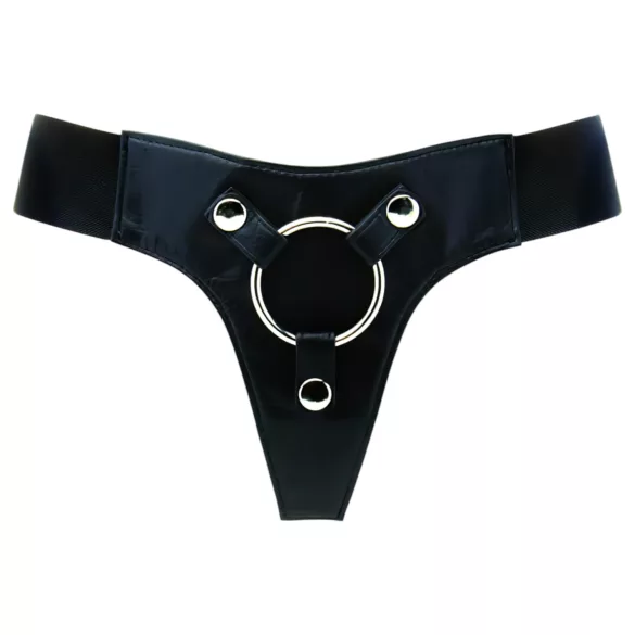 RealRock - chiloți elastici - pentru strap-on - negru