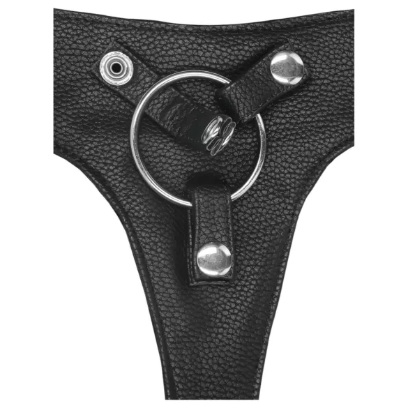 RealRock - chiloți elastici - pentru strap-on - negru