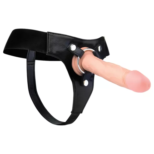 RealRock - chiloți elastici - pentru strap-on - negru