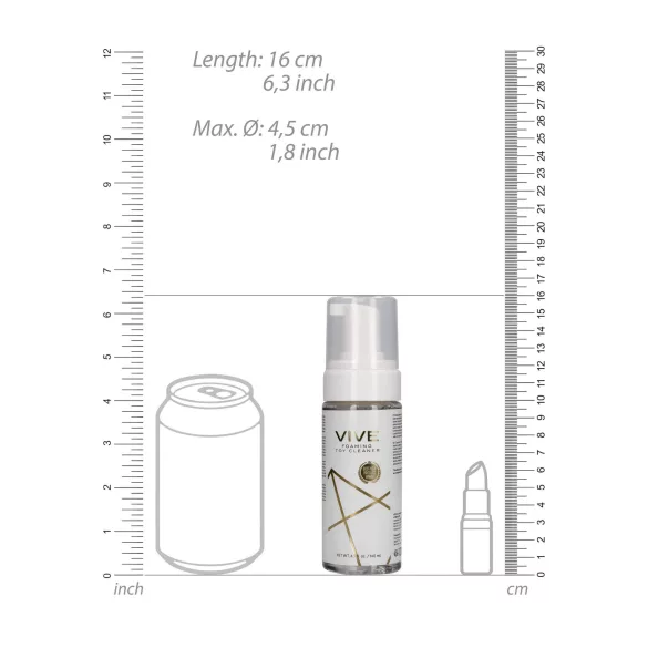 Vive - spray curățare jucării intime - spumă igienizantă 140ml