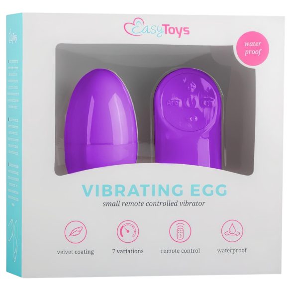 Easytoys - Ou vibrator cu telecomandă - 7 funcții - mov