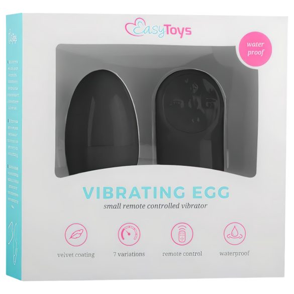 Easytoys - Ou vibrator wireless 7 viteze - negru