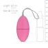 Easytoys - Ou vibrator cu 7 ritmuri și telecomandă (roz)