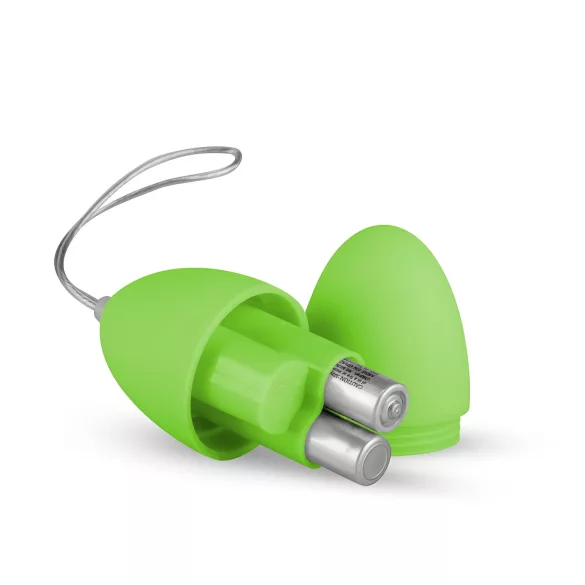 Easytoys - Ou vibrant cu 7 ritmuri și telecomandă (verde)