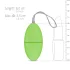 Easytoys - Ou vibrant cu 7 ritmuri și telecomandă (verde)