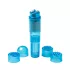 Easytoys - mini vibrator cu set accesorii - albastru (5 piese)