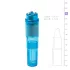 Easytoys - mini vibrator cu set accesorii - albastru (5 piese)
