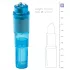 Easytoys - mini vibrator cu set accesorii - albastru (5 piese)