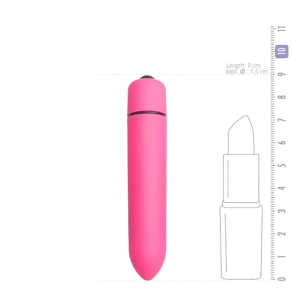 Easytoys - vibrator bullet rezistent la apă - roz